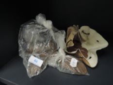 A selection of collectable one penny copper coins