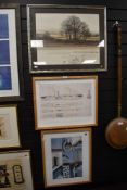 Three prints, of nautical interest.
