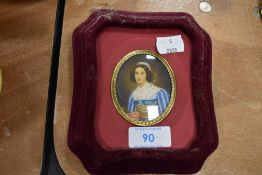 A small reproduction painted miniature.