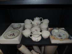 A selection of ceramics including Limoges and Royal Doulton Pillar Rose tea service