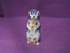 A Royal Crown Derby Paperweight. Chipmunk modelled by Robert Jefferson and decoration design by