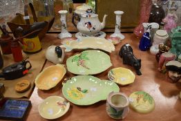 A collection of Carlton Ware, and similar, including a tea pot with stand having floral pattern.
