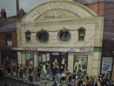 A print after Tom Dodson, The Palladium cinema, signed, 42 x 50cm, framed and glazed