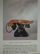 Six posters, Tate Gallery Liverpool, inc Just Dali, 76 x 50cm, 1990/91, and a Bradford museum