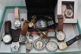 A selection of wrist and pocket watches including Rotary, Pulsar, Lorus, Ingersoll etc