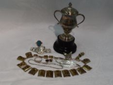 A small selection of HM silver and white metal jewellery stamped 925/900 including a small lidded HM