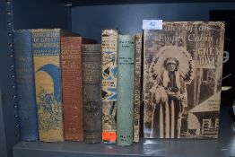 A selection of vintage books including Tales of an empty cabin and the tree by Grey owl, Lake