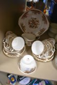 A part tea service by Colclough including tea cups and saucers