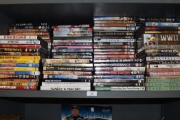 A huge array of DVDS, comedy, WW2 interest, James bond etc.