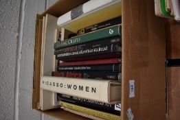 A selection of text and reference books including art desing and painting and nude interest