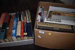 A selection of text and reference books including Karl Marx, Needle work and history German art