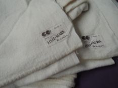 A pair of cream wool CC41 labelled blankets 'Spec 2 the Hall-Mark blanket' both in brilliant