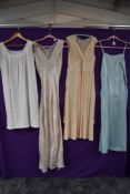 A lovely lot of vintage and antique lingerie, including nightdresses, one having utility label,