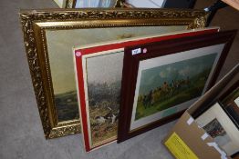 Three Fox hunting related print.