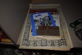 A local interest news article and a signed music catalogue by the Spinners signed by all band