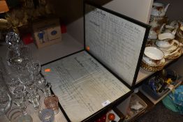 Two legal court room documents signed on paper with Ochre ink dated 1897 and 73 both relating to