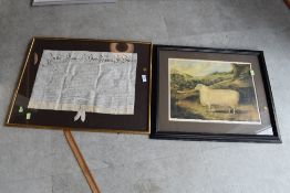 An early legal document signed in ochre