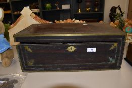 An antique rosewood and brass inlayed compendium