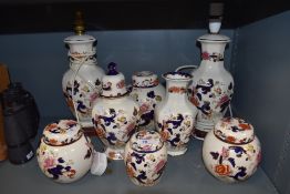 A selection of ceramics by Masons in the Mandalay design