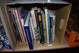 An assortment of train interest books.