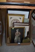A selection of decorative floral prints including etching.