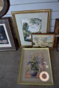 Three original art works including water colour and oil.