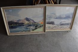 Two prints after W Heaton cooper, of Local interest.