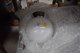 A selection of vintage milk glass light fittings