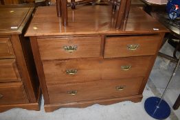 A 19th Century stained frame chest of two over two drawers, width approx. 92cm, depth 53cm