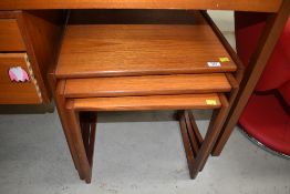 A vintage G plan teak nest of three tables