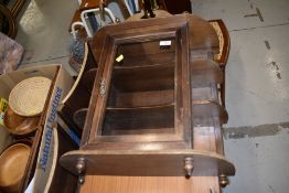 A traditional stained frame wall display , width approx. 50cm