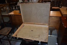 A large wooden case