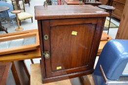 A Victorian mahogany wall cabinet, approx. Dimensions W34cm D18cm H40cm