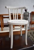 A vintage painted bentwood chair