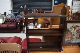 A Victorian Gothic style free standing or for wall mounting, dimensions approx. W72cm H90cm D26cm,