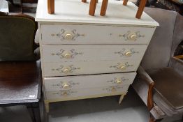 A vintage 5 drawer bedroom chest, approx. width 82cm