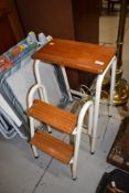 A vintage folding step stool