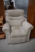 A modern manual recliner chair