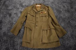 A early 20th century Officers Karki Military Jacket for the Prince of Wales, The North Staffordshire