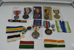 A Collection of WW1 and WW2 Medals including Belgium, Italy, Japan along with extra ribbons