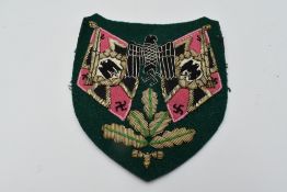 A German WW2 Cloth Army Panzer Standard Bearer Sleeve Shield