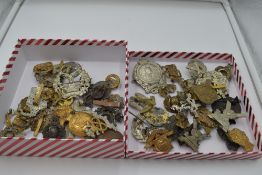 A box of approx 55 British Military Cap Badges