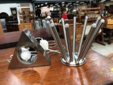 Two modern table lamps