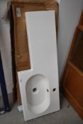A boxed bathroom basin unit, 1000mm left hand