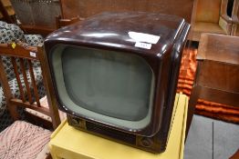 A rare and collectable BUSH TYPE TV32 TABLE MODEL TELEVISION. Introduced in 1953, 12-inch screen, in