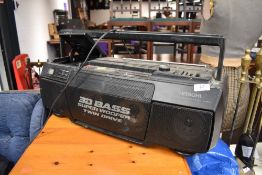 A Hitachi boombox