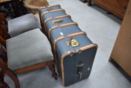 A traditional cabin trunk, width approx. 90cm