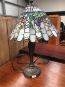 A modern tiffany style bedroom lamp