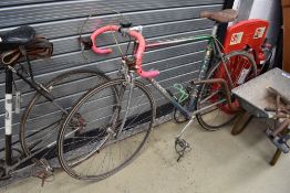 A vintage road race bicycle by Pennine Cycles of Bradford with Cinelli handlebars
