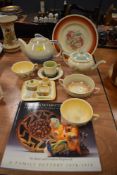 A selection of ceramics by Susie cooper including Crown Works Burslem and Shorter pottery book (